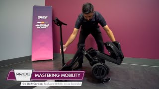 Mastering Mobility  Pride Mobility®  Folding and Unfolding the Go Go® Carbon [upl. by Iraj]