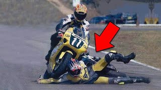 30 Motorcycle Racing Moments Youll Want To Forget [upl. by Yrram]