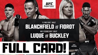 UFC Fight Night Blanchfield vs Fiorot Predictions amp Full Card Breakdown  UFC Atlantic City Betting [upl. by Aicram813]