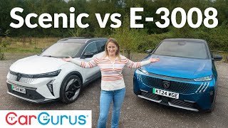 Renault Scenic ETech vs Peugeot E3008 Electric SUVs headtohead [upl. by Leviralc]