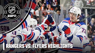 10 WINS IN A ROW 🔥  New York Rangers vs Philadelphia Flyers  Full Game Highlights  NHL on ESPN [upl. by Ecnedurp179]