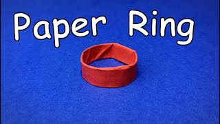 How to Make a Paper Rings  Origami Ring  Easy Origami ART [upl. by Bone]