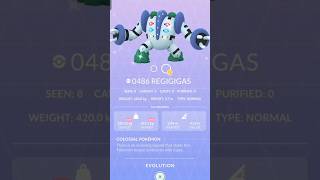 Shiny Regigigas Pokémon GO shortsclip shortsfeed youtubeshorts [upl. by Nallad]