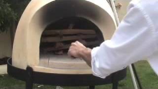 Fire Lighting in a Wood Fired Pizza Oven [upl. by Marne]