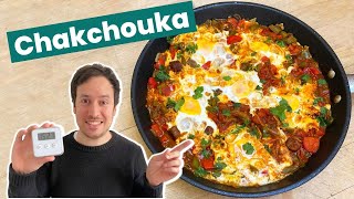 Chakchouka au merguez  Recette facile et rapide [upl. by Eecal968]