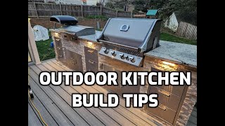 Outdoor Kitchen Build Tips [upl. by Lartnom]