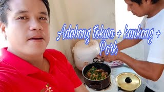 Adobong tokwa  kangkong  Pork [upl. by Annahael]