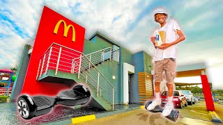 I ORDERED AT A DRIVE THRU WITH A HOVERBOARD [upl. by Airam]