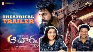 Acharya Trailer  Megastar Chiranjeevi Ram Charan Koratala Siva Mani Sharma  acharya  Reaction [upl. by Nonnair]