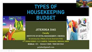 Types of Budget in the Housekeeping Department [upl. by Gearard999]