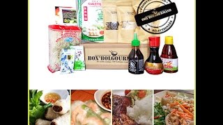 Kit de cuisine Viêtnamienne quotKit Nem amp coquot chez BOXBolgourmand [upl. by Ahsikal]