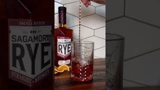 Sagamore Boulevardier cocktail [upl. by Aleehs]