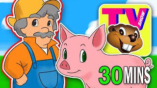 BBTV S1 E5 quotOld MacDonald Had a Farmquot  Busy Beavers TV Show  Nursery Rhyme Kids Learning Video [upl. by Reddin236]