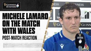 quotYou dont win at this level without a performancequot🎙 Michele Lamaro on Wales [upl. by Ewall]