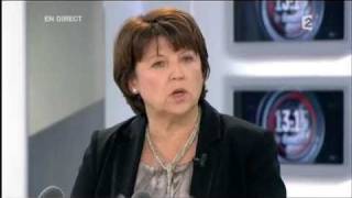 Le lapsus de Martine Aubry  Le Figaro [upl. by Etak]