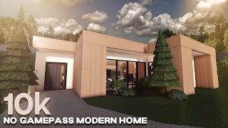 10k No Gamepass Modern Home  Roblox  Bloxburg House build  Speedbuild [upl. by Krishna792]