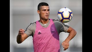 Cristiano Ronaldo First Training amp Goals at Juventus HD [upl. by Ahseym]