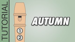 Vivaldi  Autumn  Recorder Tutorial [upl. by Ralyks192]