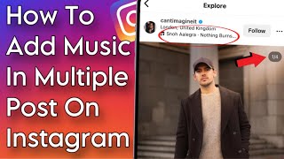 How To Add Music In Multiple Post On Instagram  Option Not Showing Problem Solved [upl. by Notnirb988]