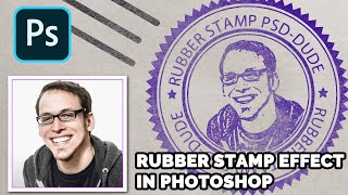 How to Make A Rubber Stamp Effect in Photoshop [upl. by Marks701]