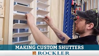 Making Custom Wood Shutters [upl. by Doownel]