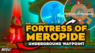 How to Unlock Underground Teleport Waypoints In Fortress of Meropide  Genshin Impact 41 [upl. by Ramedlab729]