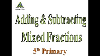 Adding amp Subtracting Mixed Numbers Unlike Denominators [upl. by Gluck]