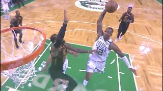 LeBron BLOCK OF YEAR on Terry Rozier STARES DOWN Celtics Game 7 Cavaliers vs Celtics [upl. by Rett]