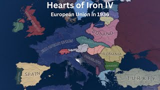 What if the EU was formed after WW1  HOI4 Timelapse [upl. by Eecrad]