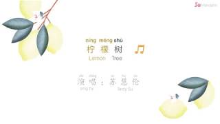 Lemon Tree lyrics with pinyin 《柠檬树》 苏慧伦 [upl. by Ytsihc]