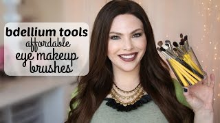 Bdellium Tools Eye Makeup Brushes  Review amp MAC Dupes [upl. by Thorvald]