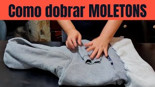 Como DOBRAR MOLETOM e BLUSAS DE FRIO Para manter o armário organizado [upl. by Northrup]