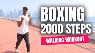 15 Min Boxing Walking Workout  2000 steps  Boxercise [upl. by Barker]