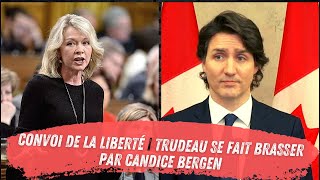 TV  Convoi de la liberté  Trudeau se fait brasser par Bergen et lit ses notes [upl. by Chapman]