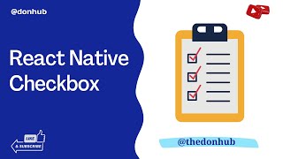 React Native Checkbox Tutorial From Beginner to PRO Custom amp 3rd Party 2024 [upl. by Kenlee]