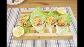 Prawns wrapped in puff pastry a quick and easy to make a starter [upl. by Artenek]