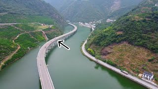 Water road水上公路Aerial China [upl. by Siuqram495]