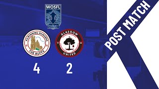 POST MATCH Kilwinning Rangers 42 Glasgow Utd [upl. by Holtz143]