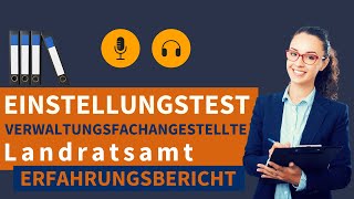 Einstellungstest Verwaltungsfachangestellter Landratsamt  Erfahrungsbericht 2023 [upl. by Carling]