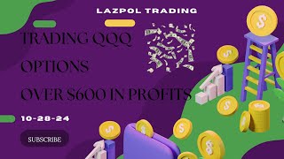 Options Day Trading 600 Profit on QQQ [upl. by Zerimar]