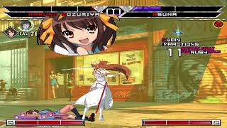 KOF MUGEN Haruhi Suzumiya vs Asuna Yuuki [upl. by Kowatch]