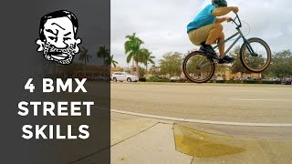 4 BMX Skills to Learn First [upl. by Elrae653]