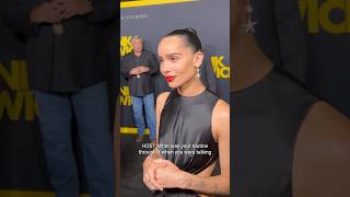 Listen up ZoëKravitz is dropping gems at the BlinkTwice premiere Shorts [upl. by Nylhtiak]