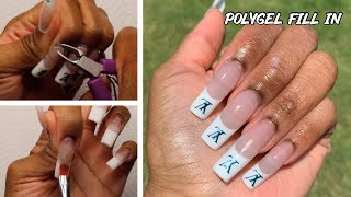 HOW TO DO A POLYGEL FILL IN detailed  Polygel Nails [upl. by Aniuqahs494]