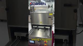 Dasen Tabletop Food Tray Vacuum Skin Packaging Machine packagingmachine machine factory [upl. by Ecilef]