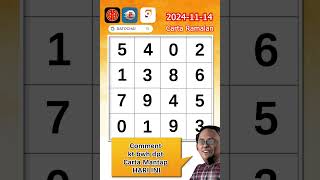 Carta Ramalan 4D Prediction Gd Lotto 111424  Dato Chai ramalan4d gdlotto4dchart 9lotto4D [upl. by Yntruoc]