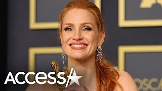 Jessica Chastain WINS OSCAR amp Gives Powerful Speech [upl. by Rafat138]