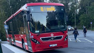 Buss 629 Flygsvängen  Arninge Stn med Transdev Volvo 8900 [upl. by Anniroc326]