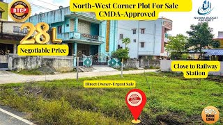 GST Road Near Corner Plot For Sale in Chennai  Guduvanchery  1Km From Railway Stationplots gst [upl. by Oloap]