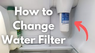 How to Change Water Filter on GE Fridge  DIY [upl. by Odeen]